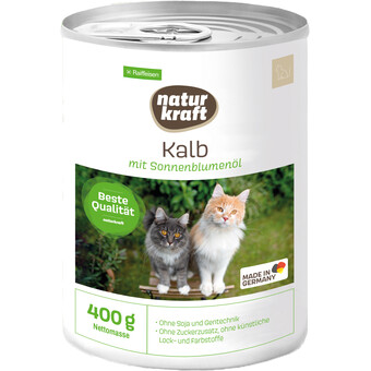 Naturkraft Katze Nassfutter Kalb 400g