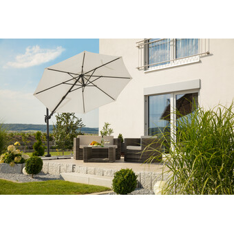 Pendelschirm Rhodos Twist Ø 300 cm natur