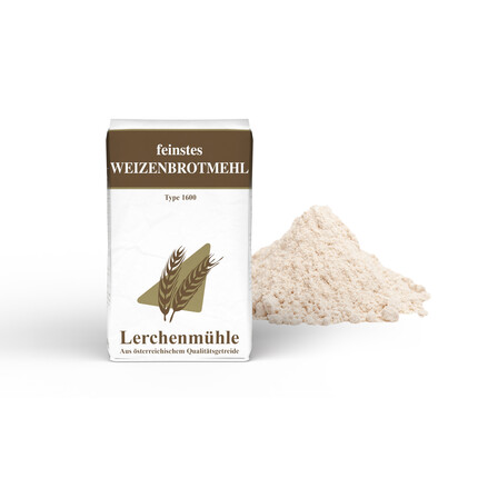 Lerchenmühle Weizenbrotmehl T1600 1 kg Impression #1