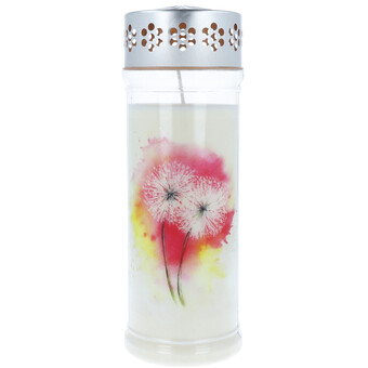Grablicht Motiv 7 Tage "Aqua Blume"