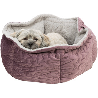 Bett Estelle Ø 50 cm beere / grau