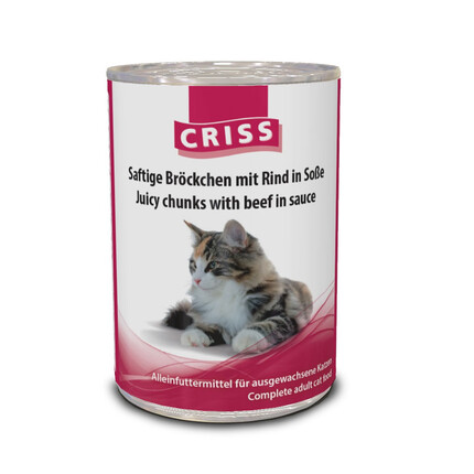 Chriss Katzenmenü Rind 415g