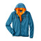 Strickfleece Hoodyjacke Blau Gr. L