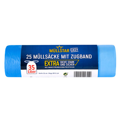Müllsack mit Zugband 35LT/25er
