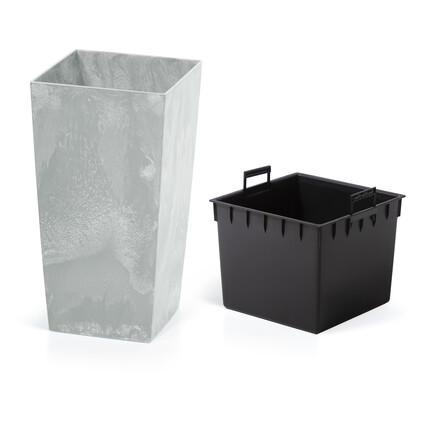 Blumentopf Urbi Hellgrau 26,5x26,5x50 cm