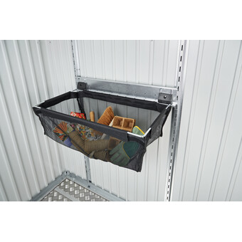 Einhängesack mit Schiene für Gerätehäuser und Geräteschrank