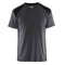 T-SHIRT Grau/Schwarz Gr. L