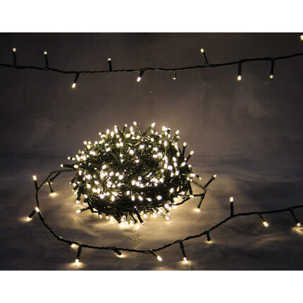LED Lichterkette 500 warmweiße LED, 10 % flackernde LEDs