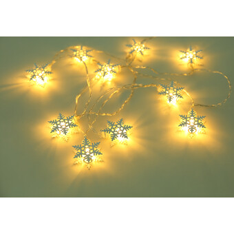 LED Lichterkette Baily Schneeflocke