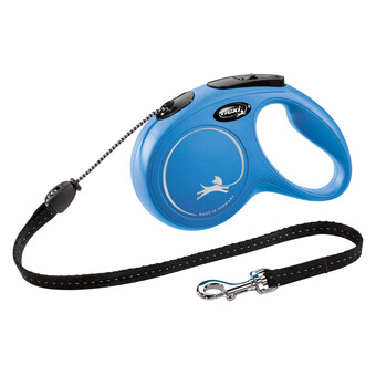 Flexi Leine New Classic M, 5 m, Seil, bis 20 kg blau