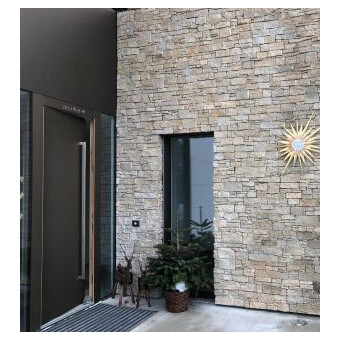 Wandverblender auf Netz Granit Rustic