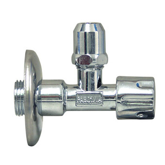 Eckventil 1/2” mit Schubrosette Chrom