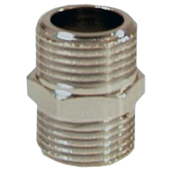 Doppelnippel 3/8“ x 3/8“ Chrom